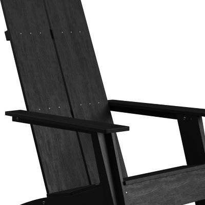 Image showing 7 th Flash Furniture Sawyer Modern All-Weather Poly Resin Wood Adirondack Chair
