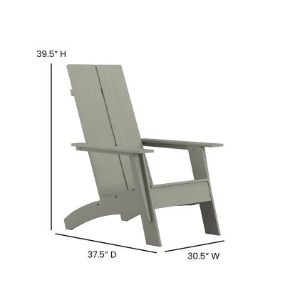 Image showing  Sawyer Modern All-Weather Poly Resin Wood Adirondack Chair