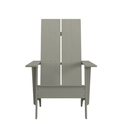 Image showing 6 th Flash Furniture Sawyer Modern All-Weather Poly Resin Wood Adirondack Chair