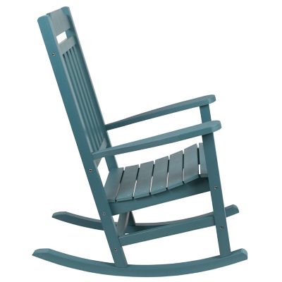 Image showing 5 th Flash Furniture Winston All-Weather Poly Resin Wood Patio Rocking Chair