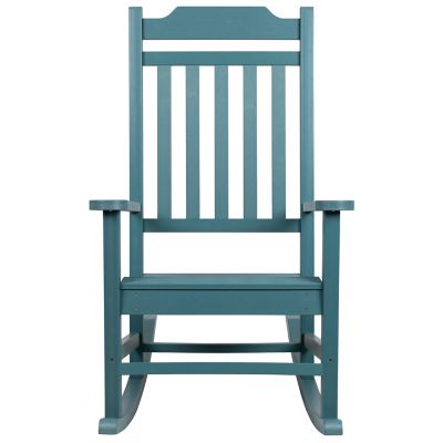 Image showing 6 th Flash Furniture Winston All-Weather Poly Resin Wood Patio Rocking Chair