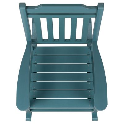 Image showing 7 th Flash Furniture Winston All-Weather Poly Resin Wood Patio Rocking Chair