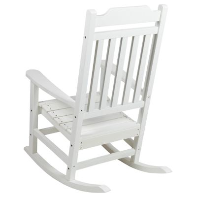 Image showing 4 th Flash Furniture Winston All-Weather Poly Resin Wood Patio Rocking Chair