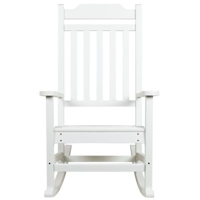 Image showing 6 th Flash Furniture Winston All-Weather Poly Resin Wood Patio Rocking Chair