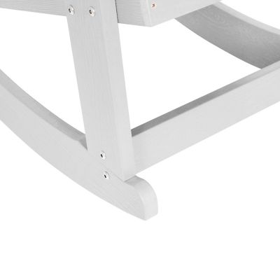 Flash Furniture Savannah All-Weather Poly Resin Wood Adirondack Rocking ...