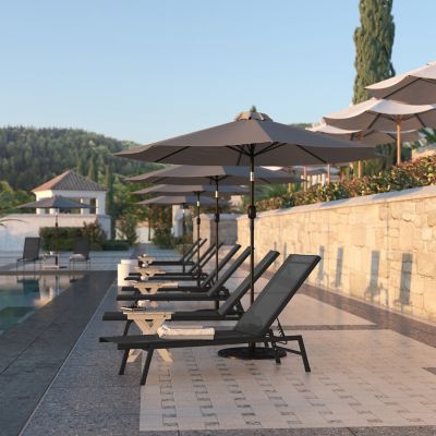 Image showing  Brazos Adjustable Chaise Lounge Chair, All-Weather Outdoor Five-Position Recliner