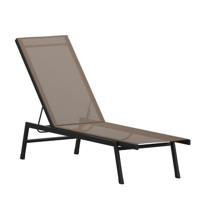 Image showing  Brazos Adjustable Chaise Lounge Chair, All-Weather Outdoor Five-Position Recliner