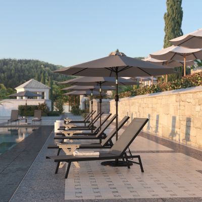 Image showing  Brazos Adjustable Chaise Lounge Chair, All-Weather Outdoor Five-Position Recliner