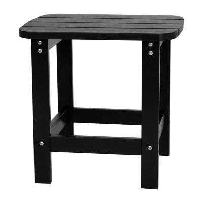 Image showing  Charlestown All-Weather Poly Resin Wood Commercial Grade Adirondack Side Table