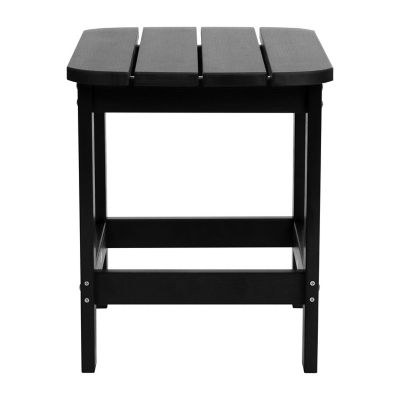 Image showing  Charlestown All-Weather Poly Resin Wood Commercial Grade Adirondack Side Table