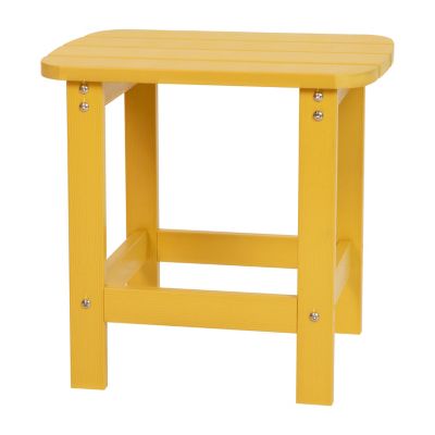 Image showing  Charlestown All-Weather Poly Resin Wood Commercial Grade Adirondack Side Table