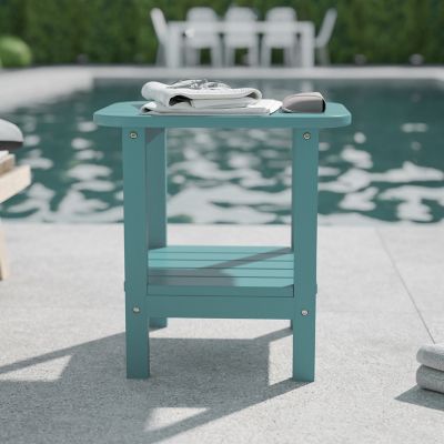 Image showing  Newport HDPE 2-Tier Adirondack Side Table - All-Weather - Indoor/Outdoor