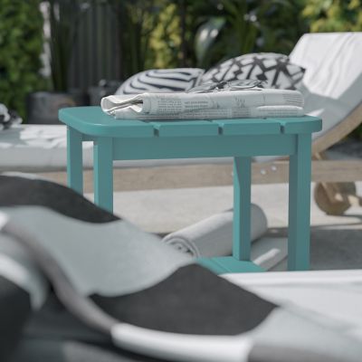 Image showing  Newport HDPE 2-Tier Adirondack Side Table - All-Weather - Indoor/Outdoor