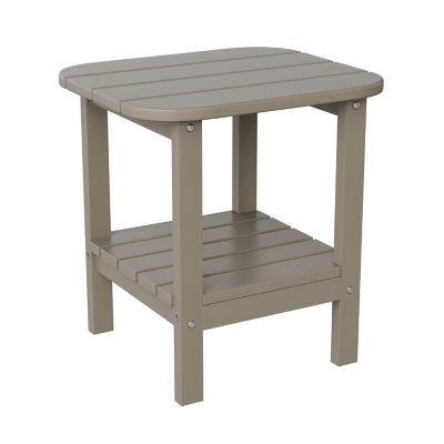 Image showing  Newport HDPE 2-Tier Adirondack Side Table - All-Weather - Indoor/Outdoor