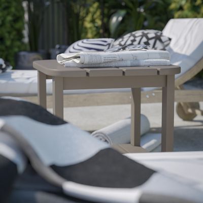 Image showing  Newport HDPE 2-Tier Adirondack Side Table - All-Weather - Indoor/Outdoor