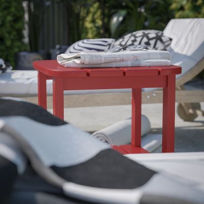 Image showing  Newport HDPE 2-Tier Adirondack Side Table - All-Weather - Indoor/Outdoor