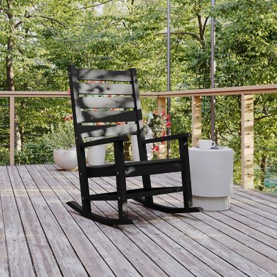 Image showing  Manchester Contemporary Rocking Chair, All-Weather HDPE Indoor/Outdoor Rocker