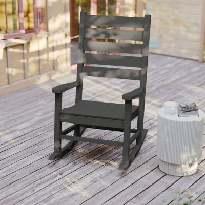 Image showing  Manchester Contemporary Rocking Chair, All-Weather HDPE Indoor/Outdoor Rocker