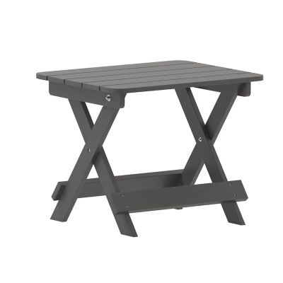 Image showing  Halifax Outdoor Folding Side Table, Portable All-Weather HDPE Adirondack Side Table