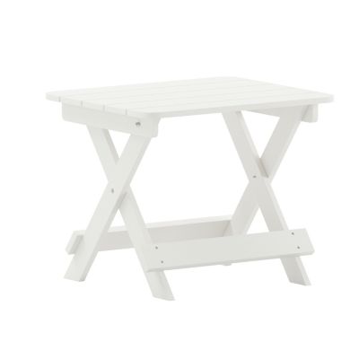 Image showing  Halifax Outdoor Folding Side Table, Portable All-Weather HDPE Adirondack Side Table