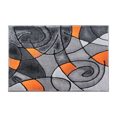 Image showing 1 th Flash Furniture Modern Olefin Accent Area Rug, Abstract Pattern