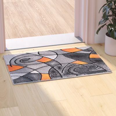Image showing 2 th Flash Furniture Modern Olefin Accent Area Rug, Abstract Pattern