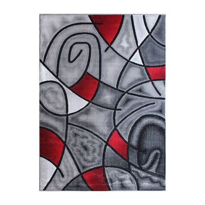Image showing 1 th Flash Furniture Modern Olefin Accent Area Rug, Abstract Pattern