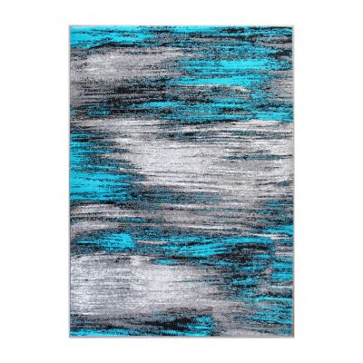 Image showing 1 th Flash Furniture Rylan Collection Abstract Pattern Area Rug - Olefin Rug with Jute Backing - Living Room, Bedroom, & Entryway