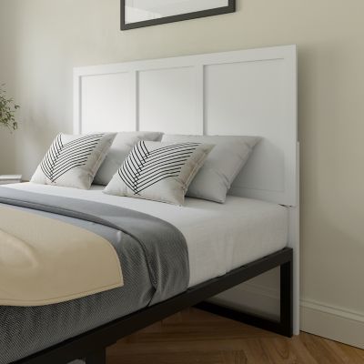 Flash Furniture Oliver Paneled Wooden Adjustable Headboard for Universal Metal Bed Frames