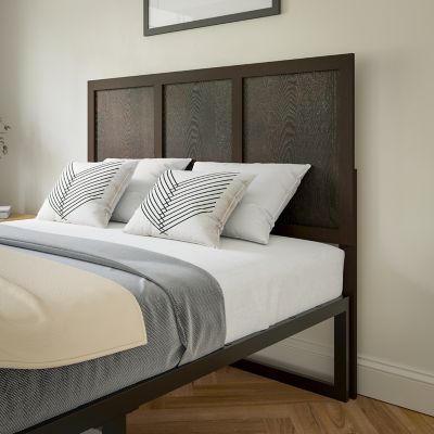 Flash Furniture Oliver Paneled Wooden Adjustable Headboard for Universal Metal Bed Frames