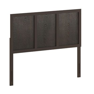 Image showing  Oliver Paneled Wooden Adjustable Headboard for Universal Metal Bed Frames