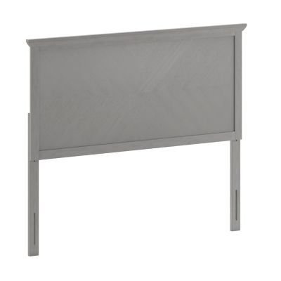 Image showing  Fiona Herring Bone Wooden Adjustable Headboard for Universal Metal Bed Frames