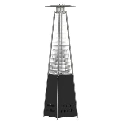 Image showing  Outdoor Patio Heater, 7.5 ft. Round Steel Patio Heater, 42,000 BTUs, Black