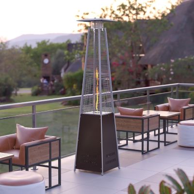Image showing  Outdoor Patio Heater, 7.5 Feet Round Steel Patio Heater, 42,000 BTUs, Bronze