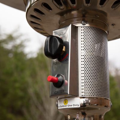 Image showing 5 th Flash Furniture Outdoor Patio Heater, 7.5 ft. Round Steel Patio Heater, 40,000 BTUs, Bronze