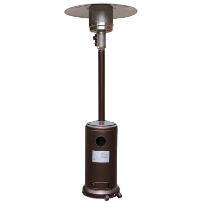 Image showing 6 th Flash Furniture Outdoor Patio Heater, 7.5 ft. Round Steel Patio Heater, 40,000 BTUs, Bronze