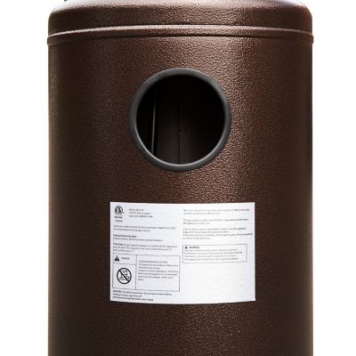 Image showing 7 th Flash Furniture Outdoor Patio Heater, 7.5 ft. Round Steel Patio Heater, 40,000 BTUs, Bronze