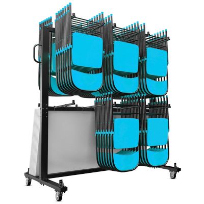 Image showing  660 lb. Capacity Commercial Grade Heavy-Duty Mobile Chair and Table Dolly Cart, Large