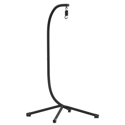 Image showing  Commercial All-Weather Steel Hanging Chair C Stand with Included Hardware