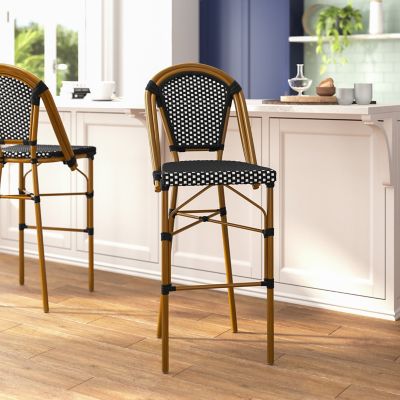 Image showing  Bordeaux Commercial Grade Stackable Indoor/Outdoor French Bistro 30 in. High Bar Height Stool