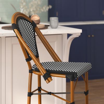 Image showing 5 th Flash Furniture Bordeaux Commercial Grade Stackable Indoor/Outdoor French Bistro 30 in. High Bar Height Stool