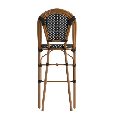 Image showing 6 th Flash Furniture Bordeaux Commercial Grade Stackable Indoor/Outdoor French Bistro 30 in. High Bar Height Stool