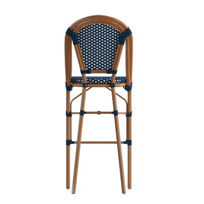 Image showing 6 th Flash Furniture Bordeaux Commercial Grade Stackable Indoor/Outdoor French Bistro 30 in. High Bar Height Stool