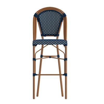 Image showing 9 th Flash Furniture Bordeaux Commercial Grade Stackable Indoor/Outdoor French Bistro 30 in. High Bar Height Stool