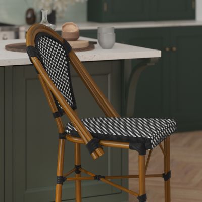 Image showing 5 th Flash Furniture Bordeaux Commercial Grade Stackable Indoor/Outdoor French Bistro 26 in. High Counter Height Stool