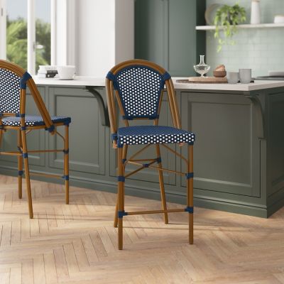 Image showing  Bordeaux Commercial Grade Stackable Indoor/Outdoor French Bistro 26 in. High Counter Height Stool