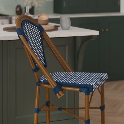 Image showing 5 th Flash Furniture Bordeaux Commercial Grade Stackable Indoor/Outdoor French Bistro 26 in. High Counter Height Stool