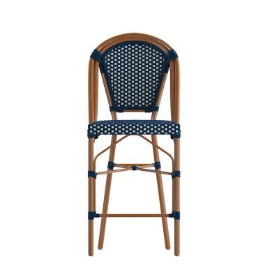 Image showing 9 th Flash Furniture Bordeaux Commercial Grade Stackable Indoor/Outdoor French Bistro 26 in. High Counter Height Stool