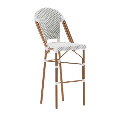 Image showing  Lourdes Commercial Grade Stackable Indoor/Outdoor French Bistro 3in. High Bar Height Stool