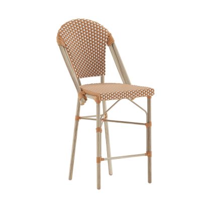 Flash Furniture Lourdes Commercial Grade Stackable Indoor/Outdoor French Bistro 26 in. High Counter Height Stool